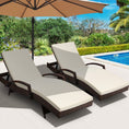 Load image into Gallery viewer, Gardeon Set of 2 Sun Lounge Outdoor Furniture Day Bed Rattan Wicker Lounger Patio