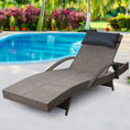 Load image into Gallery viewer, Gardeon Outdoor Sun Lounge Furniture Day Bed Wicker Pillow Sofa Set