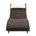 Load image into Gallery viewer, Gardeon Outdoor Wicker Sun Lounge - Brown