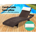 Load image into Gallery viewer, Gardeon Outdoor Wicker Sun Lounge - Brown