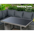 Load image into Gallery viewer, Gardeon Outdoor Furniture Patio Set Dining Sofa Table Chair Lounge Garden Wicker Grey