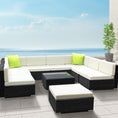 Load image into Gallery viewer, Gardeon 10PC Outdoor Furniture Sofa Set Wicker Garden Patio Lounge