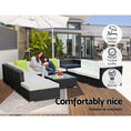 Load image into Gallery viewer, Gardeon 11PC Outdoor Furniture Sofa Set Wicker Garden Patio Lounge