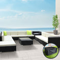 Load image into Gallery viewer, Gardeon 12PC Sofa Set with Storage Cover Outdoor Furniture Wicker