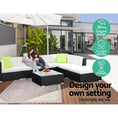Load image into Gallery viewer, 2PC Gardeon Outdoor Furniture Sofa Set Wicker Rattan Garden Lounge Chair Setting