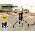 Load image into Gallery viewer, Gardeon Outdoor Furniture 3PC Table and chairs Stackable Bistro Set Patio Coffee