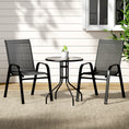Load image into Gallery viewer, Gardeon Outdoor Furniture 3PC Table and chairs Stackable Bistro Set Patio Coffee