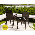 Load image into Gallery viewer, Gardeon 6pcs Outdoor Dining Chairs Stackable Chair Patio Garden Furniture Brown