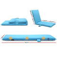 Load image into Gallery viewer, Artiss Adjustable Beach Sun Pool Lounger - Blue