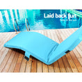 Load image into Gallery viewer, Artiss Adjustable Beach Sun Pool Lounger - Blue