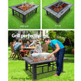 Load image into Gallery viewer, Fire Pit BBQ Heater Charcoal Wood Portable Grill Cooking Camping Outdoor