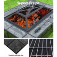 Load image into Gallery viewer, Fire Pit BBQ Heater Charcoal Wood Portable Grill Cooking Camping Outdoor