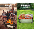 Load image into Gallery viewer, Portable Fire Pit BBQ Outdoor Camping Patio Heater Folding Packed Steel