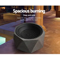 Load image into Gallery viewer, Concrete Look Fire Pit Bowl BBQ Heater Charcoal Wood Portable Grill Cooking Camping Outdoor