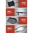 Load image into Gallery viewer, Tool Set Fireplace Tools Poker Brush Shovel Stand Tongs Fire Place