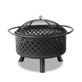 Load image into Gallery viewer, 30" Steel Fire Pit Smoker BBQ Grill Heater Charcoal Wood Portable Outdoor