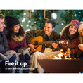 Load image into Gallery viewer, 70cm Rustic Iron Fire Pit BBQ Heater Charcoal Wood Portable Grill Cooking Camping Outdoor Backyard