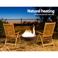 Load image into Gallery viewer, 70cm Rustic Iron Fire Pit BBQ Heater Charcoal Wood Portable Grill Cooking Camping Outdoor Backyard