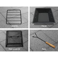Load image into Gallery viewer, Stone Base Fire Pit BBQ Heater Charcoal Wood Portable Grill Cooking Outdoor
