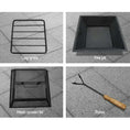 Load image into Gallery viewer, Stone Base Fire Pit BBQ Heater Charcoal Wood Portable Grill Cooking Outdoor