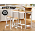 Load image into Gallery viewer, Artiss 2 x Wooden Bar Stools Bar Stool Dining Chairs Kitchen Barstools Oak