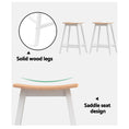 Load image into Gallery viewer, Artiss 2 x Wooden Bar Stools Bar Stool Dining Chairs Kitchen Barstools Oak
