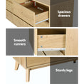 Load image into Gallery viewer, Artiss 9 Chest of Drawers Cabinet Dresser Table Tallboy Storage Bedroom Oak