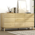 Load image into Gallery viewer, Artiss 9 Chest of Drawers Cabinet Dresser Table Tallboy Storage Bedroom Oak