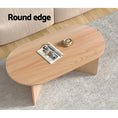 Load image into Gallery viewer, Artiss Oval Coffee Table Particle Board Wooden Living Room Table 110CM