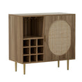 Load image into Gallery viewer, Artiss Rattan Buffet Sideboard Storage Wine Rack Cupboard Server Cabinet Kitchen