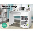 Load image into Gallery viewer, Artiss Office Computer Desk with Storage - White
