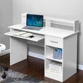 Load image into Gallery viewer, Artiss Office Computer Desk with Storage - White