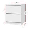 Load image into Gallery viewer, Artiss Bedside Table Cabinet Lamp Side Tables Drawers Nightstand Unit White