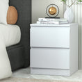 Load image into Gallery viewer, Artiss Bedside Table Cabinet Lamp Side Tables Drawers Nightstand Unit White