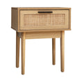 Load image into Gallery viewer, Artiss Bedside Tables Table 1 Drawer Storage Cabinet Rattan Wood Nightstand