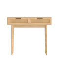 Load image into Gallery viewer, Rattan Console Table Drawer Storage Hallway Tables Drawers Desk