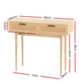 Load image into Gallery viewer, Rattan Console Table Drawer Storage Hallway Tables Drawers Desk