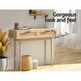 Load image into Gallery viewer, Rattan Console Table Drawer Storage Hallway Tables Drawers Desk