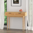 Load image into Gallery viewer, Rattan Console Table Drawer Storage Hallway Tables Drawers Desk