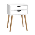 Load image into Gallery viewer, Artiss Bedside Tables Drawers Side Table Nightstand Wood Storage Cabinet White