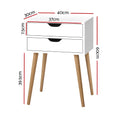 Load image into Gallery viewer, Artiss Bedside Tables Drawers Side Table Nightstand Wood Storage Cabinet White