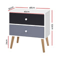 Load image into Gallery viewer, Artiss Bedside Tables Drawers Side Table Nightstand Lamp Side Storage Cabinet