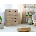 Load image into Gallery viewer, Artiss 6 Chest of Drawers Tallboy Dresser Table Storage Cabinet Oak Bedroom