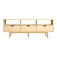 Load image into Gallery viewer, Scandinavian TV Cabinet Entertainment 160cm Unit Storage Wooden Natural