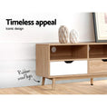 Load image into Gallery viewer, Scandinavian TV Cabinet 140cm Entertainment Unit Stand Wooden Storage