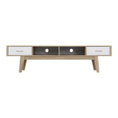 Load image into Gallery viewer, Artiss TV Cabinet Entertainment Unit 180cm Oak White Gary