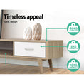 Load image into Gallery viewer, Artiss TV Cabinet Entertainment Unit 180cm Oak White Gary