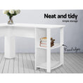 Load image into Gallery viewer, Artiss Office Computer Desk Corner Student Study Table Workstation L-Shape Shelf White