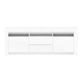 Load image into Gallery viewer, TV Cabinet Entertainment Unit 160cm Stand Store RGB LED Gloss Drawers White