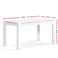 Load image into Gallery viewer, Artiss Dining Table 4 Seater Wooden Kitchen Tables White 120cm Cafe Restaurant